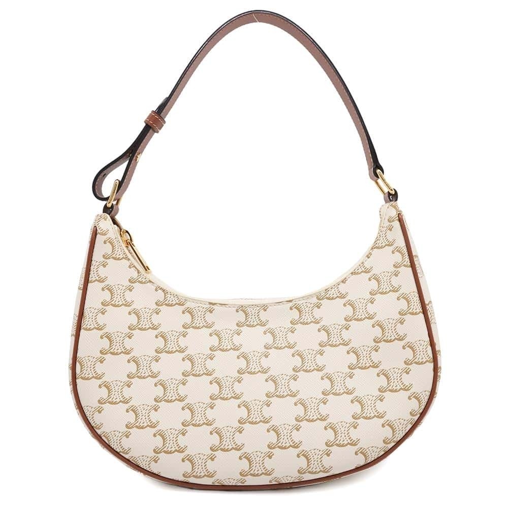 Celine Triomphe Ava handbag calf leather white bag